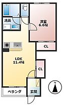 岐阜県揖斐郡大野町大字西方（賃貸アパート1LDK・1階・44.62㎡） その2