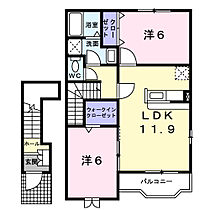 岐阜県安八郡輪之内町大藪字相川961番地1（賃貸アパート2LDK・2階・58.80㎡） その2