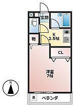 岐阜県大垣市北方町1丁目（賃貸アパート1K・2階・25.92㎡） その2