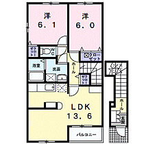 岐阜県大垣市大井1丁目4番地1（賃貸アパート2LDK・2階・61.76㎡） その2