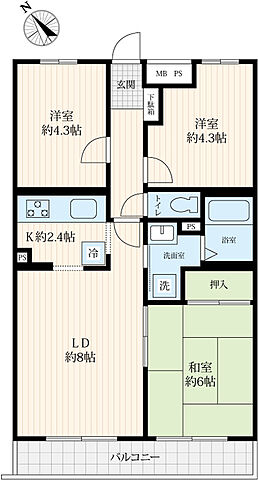 間取り パークファミリー多摩センター 2階/-