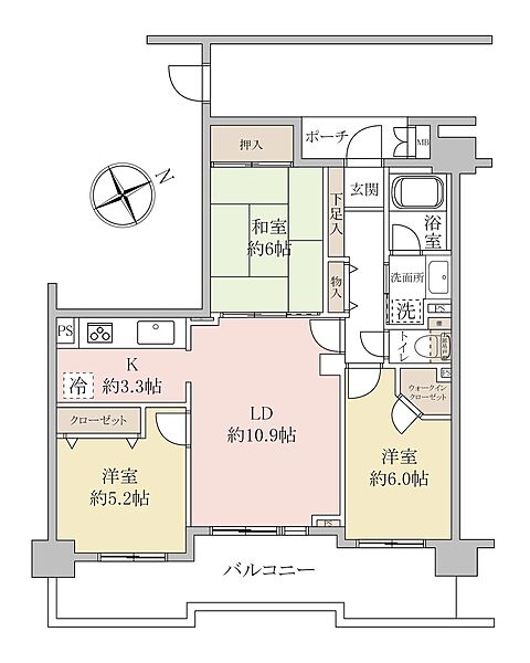 間取りを拡大表示