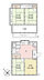 外観：建物22.96坪。4K。南西向きのため、日中に陽のあたる時間が長く冬にはあたたかなお住まい