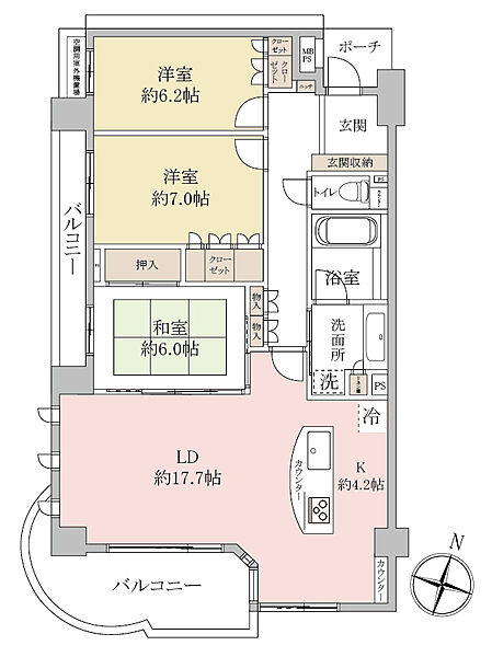 間取りを拡大表示
