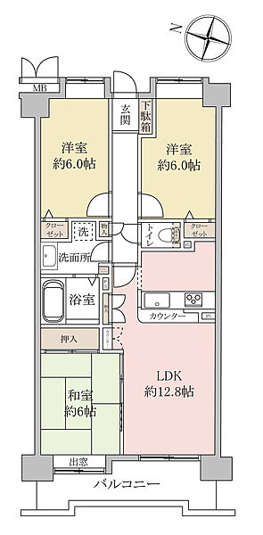 間取りを拡大表示