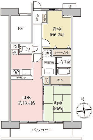 間取り ライオンズマンション津田沼前原第2 3階/-