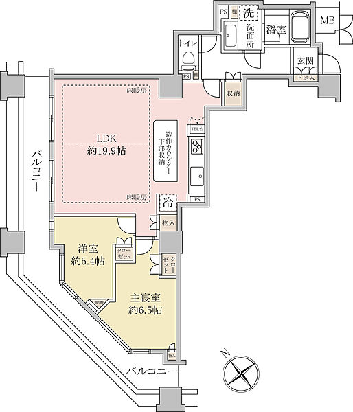 間取りを拡大表示