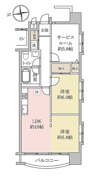 間取りを拡大表示