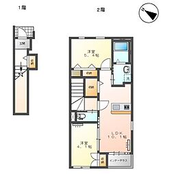 カルマ　ルーメ 2階2LDKの間取り