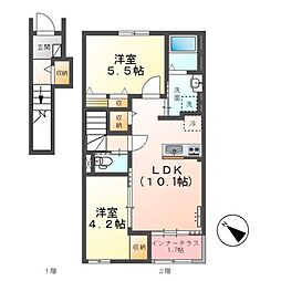 ソラーレ（東松山市松山町　アパートII期新築工事） 2階/203
