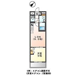仮)小茂根3丁目マンション新築工事 1LDKの間取図画像