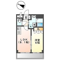 Metzger 1LDKの間取図画像