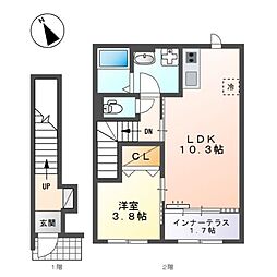 間取図画像 1LDK