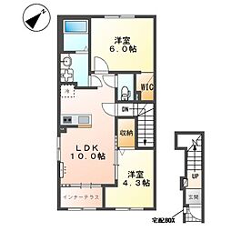 エクステンド・Y 2LDKの間取図画像