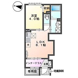 ベイサイド湘南 1LDKの間取図画像