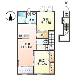 ルミナス川島田 2階
