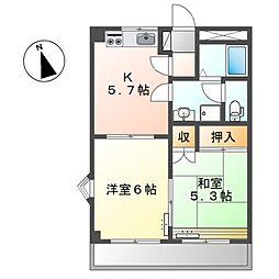 パレス野添II 2階