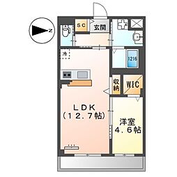 仮)中村区鳥居西通2丁目新築マンション 1LDKの間取図画像