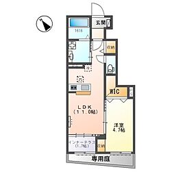 間取図画像 1LDK