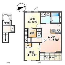 リオーネ富野 2階