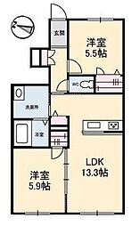 間取図画像 2LDK