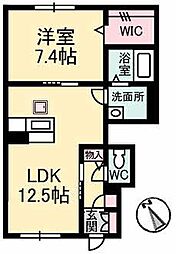 コフレC 1LDKの間取図画像