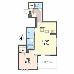 グラナート 1LDKの間取図画像