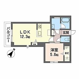 エターナ 1LDKの間取図画像