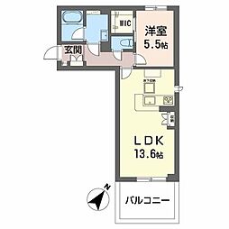 エターナ 1LDKの間取図画像