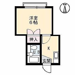 コンパクトハイツ 1Kの間取図画像
