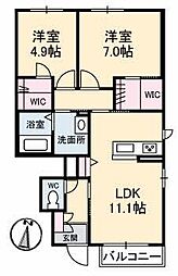 間取図画像 2LDK