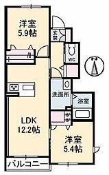 間取図画像 2LDK