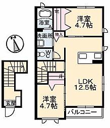 間取図画像 2LDK