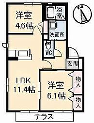 間取図画像 2LDK