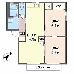 物件の間取り
