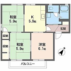 物件の間取り