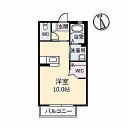 LittleパラシオンZen ワンルームの間取図画像