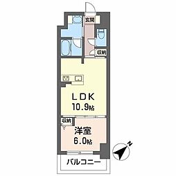 シャーメゾンステージ呉中央 1LDKの間取図画像