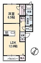 ベレオ東雲本町 1LDKの間取図画像