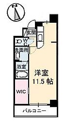グレースコート ワンルームの間取図画像