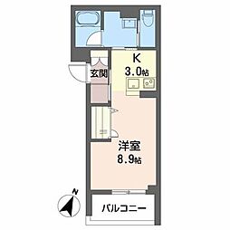 シャーメゾン翠紅園(SUIKOEN) 1Kの間取図画像