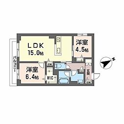 間取図画像 2LDK