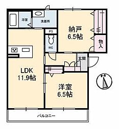 間取図画像 1SLDK