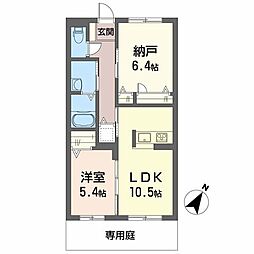 レインボーヒルズ 2LDKの間取図画像