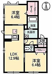 間取図画像 2LDK