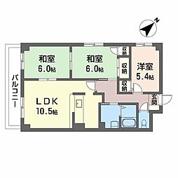 エスポワール21 3LDKの間取図画像