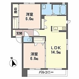 間取図画像 2LDK