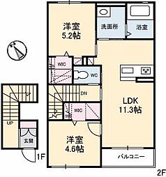 間取図画像 2LDK