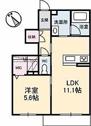 シャーメゾン杢01 1LDKの間取図画像