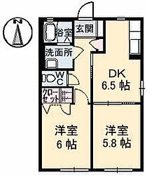 🉐敷金礼金0円！🉐コーポ　シャルダン